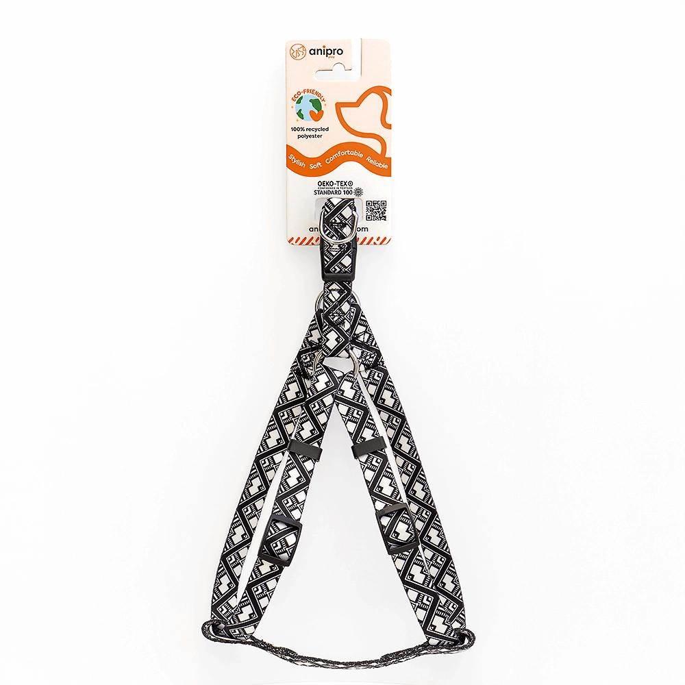 аnipro Soft Touch Ethno нагръдник лента 15мм/30-45см с черна тока