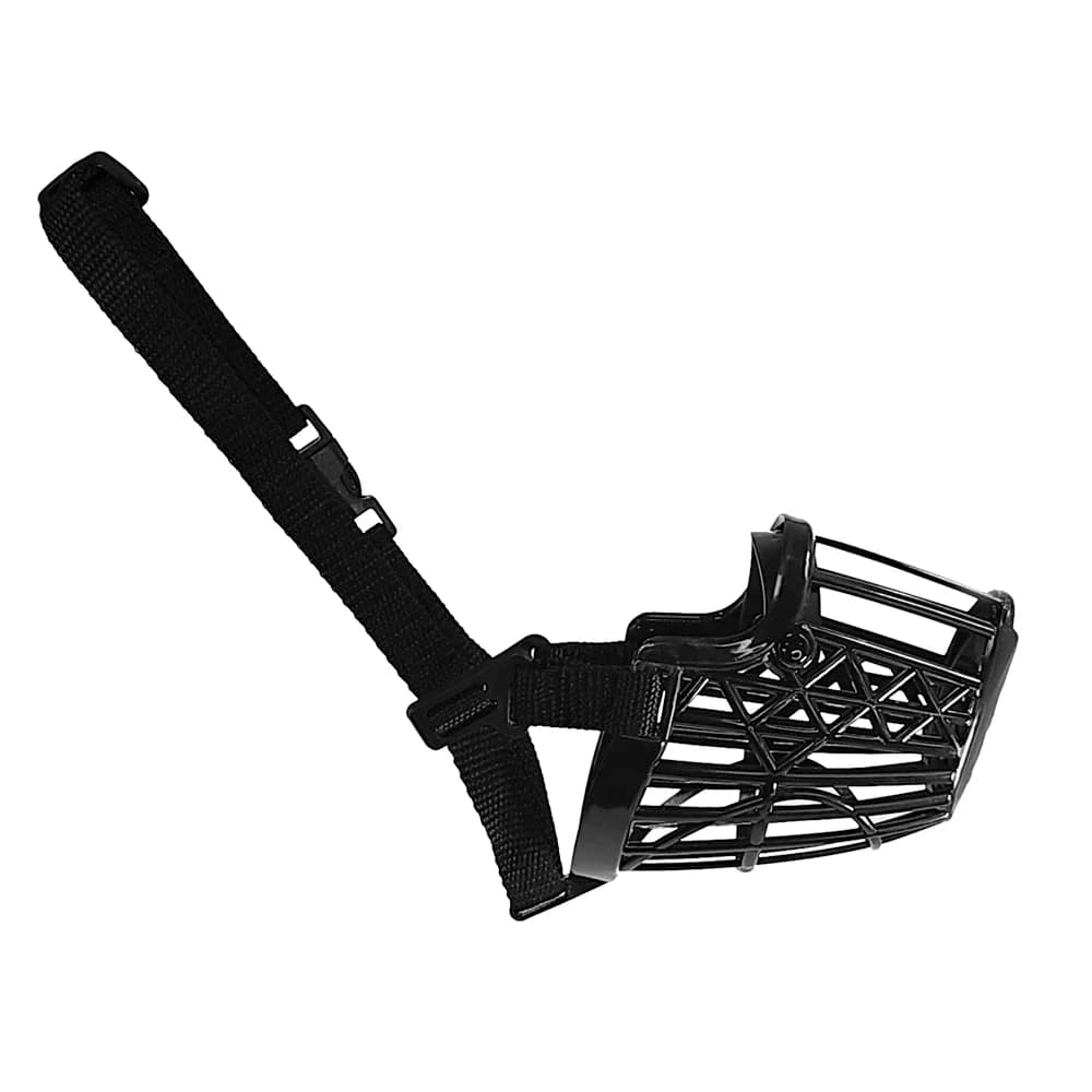 Намордник пластмасов черен XL