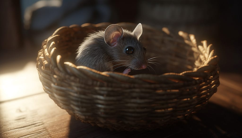 мишка в плетена кошница домашен любимец грижа за гризачи наръчник за нови стопани