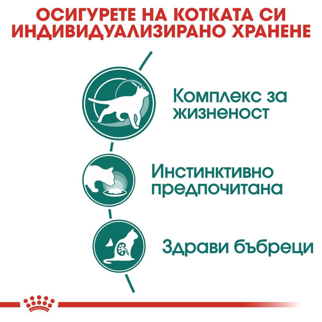 ROYAL CANIN® FHN INSTINCTIVE 7+ хапки в сос 85г стек/12бр - Image 5