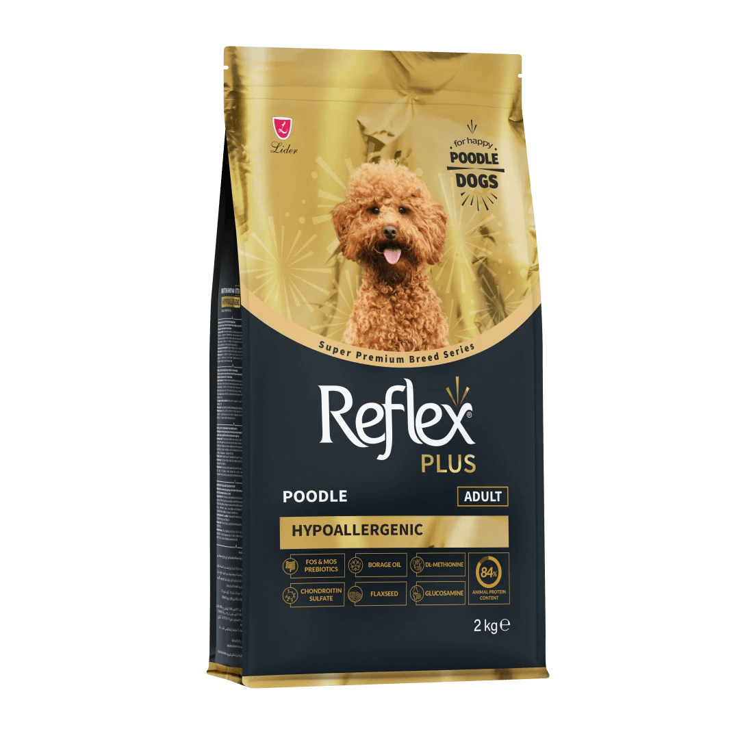 Reflex Plus Breed Series Poodle Adult 2kg - Специална супер премиум храна за израснали Пудели 2кг.