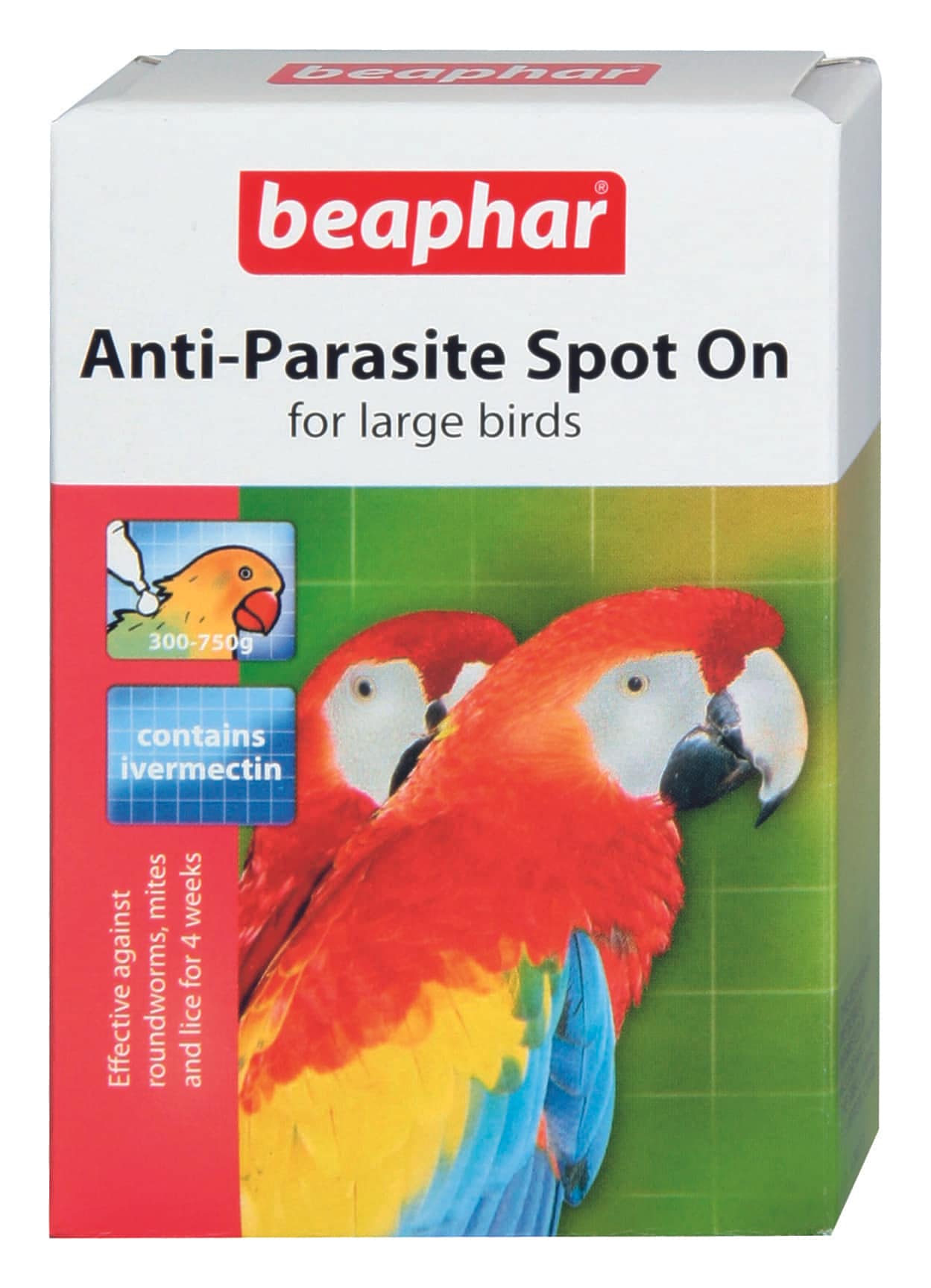 Beaphar Anti-Parazite противопаразитни пипети за едри птици - 2 пипети