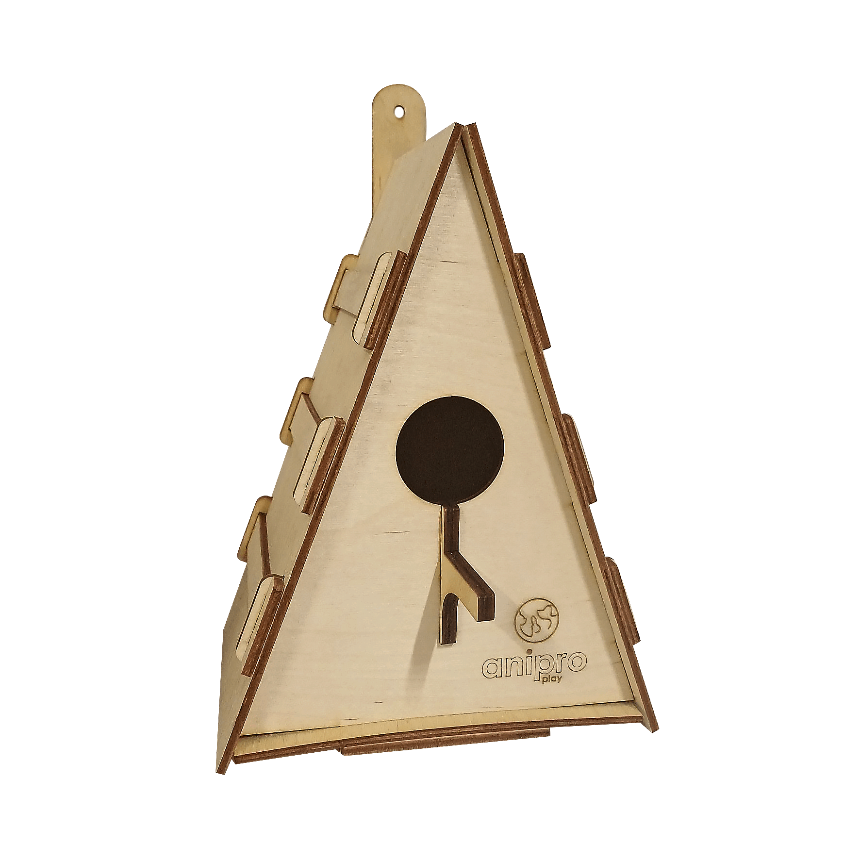 anipro дървена къщичка за птици Tender love 29х21х15 см