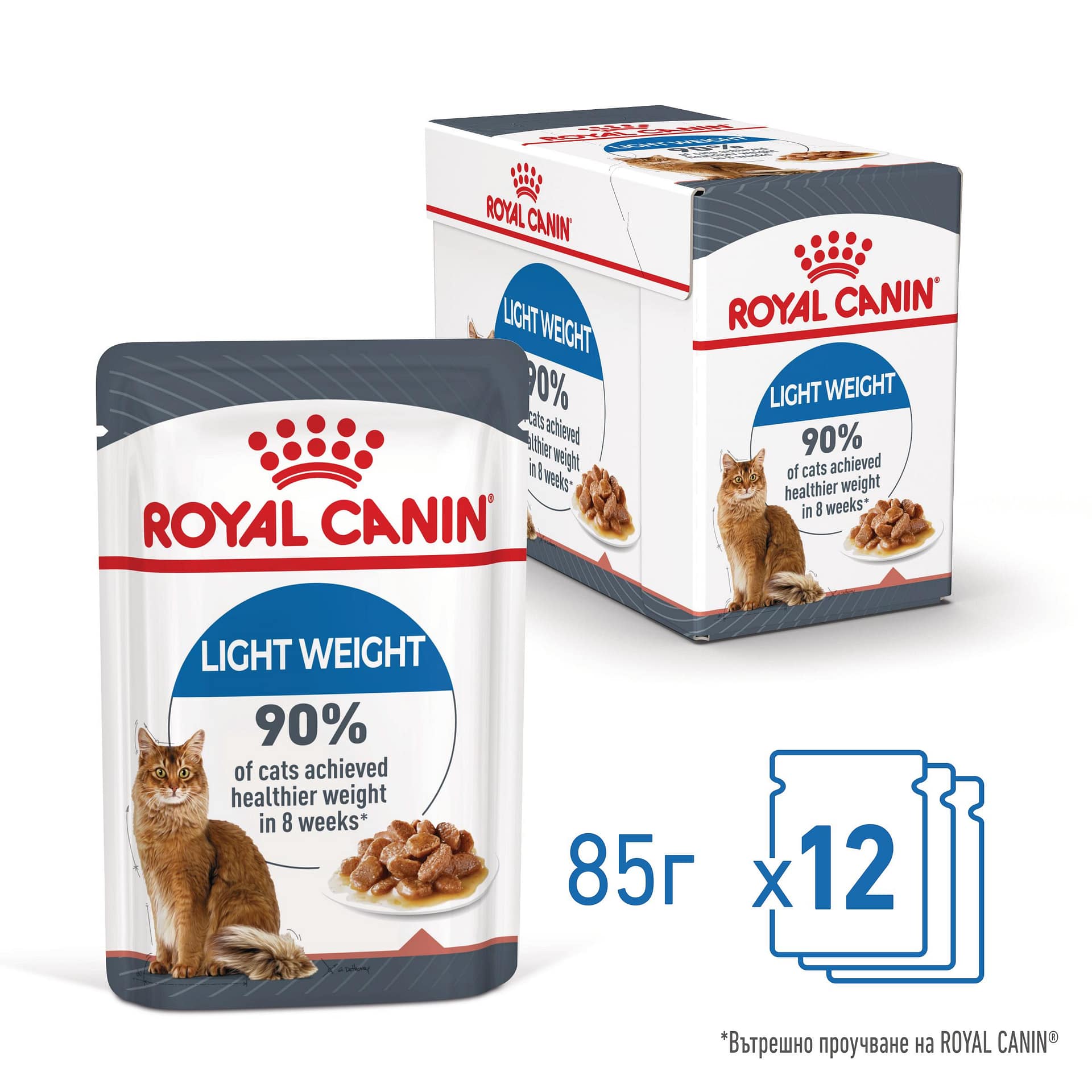 ROYAL CANIN® FCN LIGHT WEIGHT CARE хапки в сос 85г стек/12бр