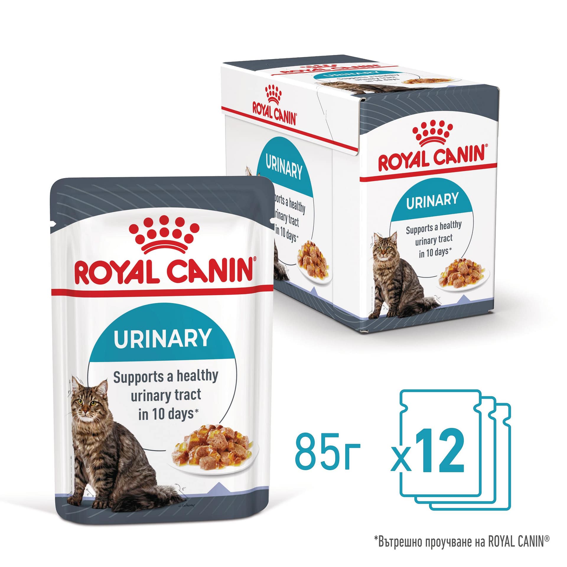 ROYAL CANIN® FCN CARE URINARY хапки в желе 85г стек/12бр