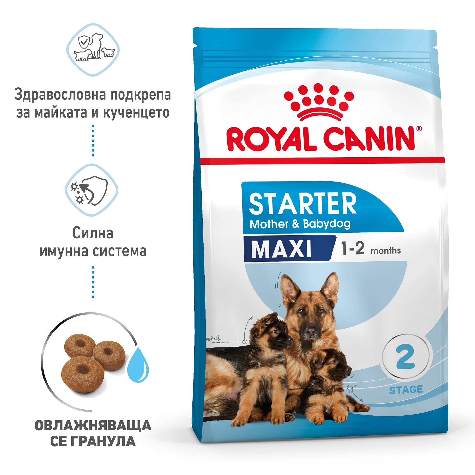 ROYAL CANIN® SHN MAXI STARTER MOTHER & BABYDOG 15кг - Image 2