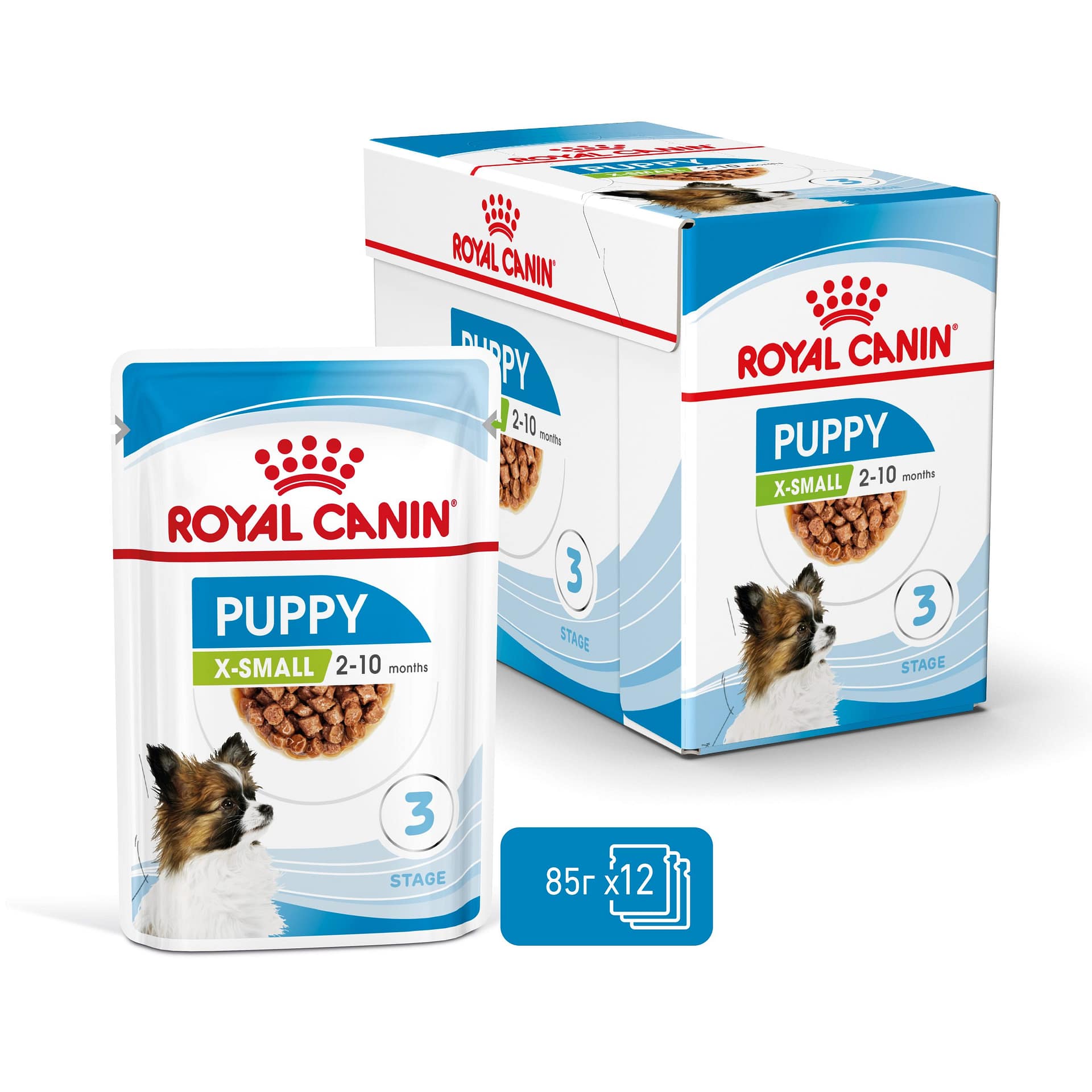 ROYAL CANIN® SHN X-SMALL PUPPY хапки в сос 85г стек/12бр