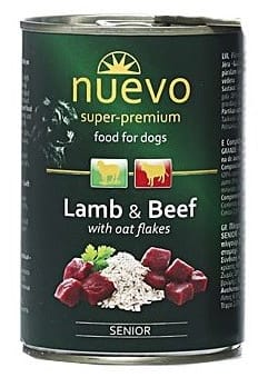 Nuevo Dog Senior Lamb, Beef & Oat flakes - 400г