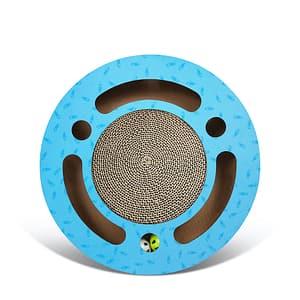 anipro Драскалка за котки, малък кръг син, 33х33х4.5 см