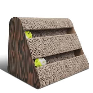 anipro Драскалка за котки, триъгълник дървен, 28х17.5х21 см