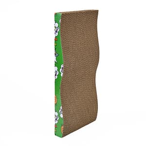 anipro Драскалка за котки, зелена вълна, 43х20х4 см