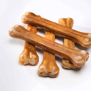 anipro кокал от телешка кожа 25 см, 200 - 220 г / 5 бр в опаковка