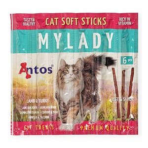 Antos Cat Sticks MyLady котешки пръчици агне и пуйка, 6бр