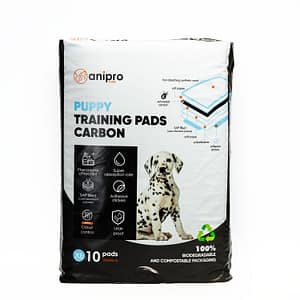 anipro Подложка за кученца с активен въглен XL 90х60 см, 10 бр в биоразградима опаковка