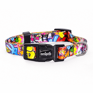 аnipro Soft Touch Dog of the city нашийник лента 10мм/20-35см с черна тока
