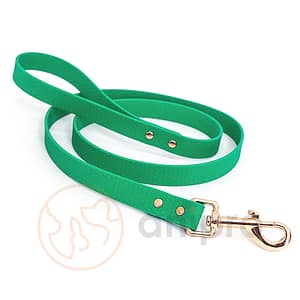 anipro Hexagon повод лента хексагон 20мм/120см пастелно зелен с карабинка розово злато