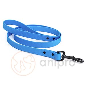 anipro Hexagon повод лента хексагон 20мм/120см светло син с черна карабинка