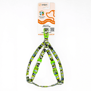 аnipro Soft Touch Dog selfie нагръдник лента 10мм/20-35см със св.зелена тока