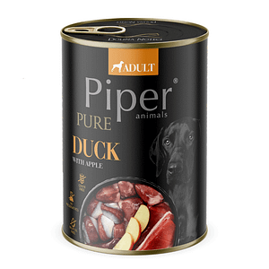 PIPER PURE Dog Adult храна за кучета с патица и ябълки, 400 г
