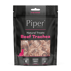Piper Treats Beef Trachea натурални лакомства за кучета от сушена говежда трахея, за поддържане на ставите, 5бр./оп., 80-100 г (+-10 %) / оп.