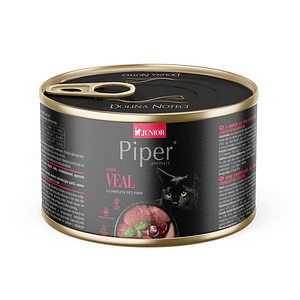 Piper Cat Junior 185 г телешко / 12 бр.  СТЕК