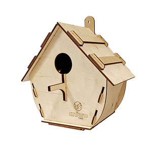 anipro дървена къщичка за птици Spring spirit 25х24х15 см