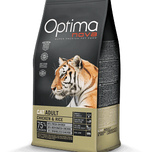 OPTIMA NOVA CAT Adult Chicken & Rice - Пиле и Ориз 8кг