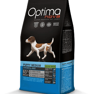 OPTIMA NOVA PUPPY MEDIUM CHICKEN & RICE - Пиле и ориз 12кг