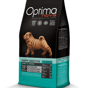 OPTIMA NOVA PUPPY DIGESTIVE RABBIT & POTATO - Заек и картоф 12кг