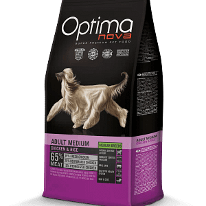 OPTIMA NOVA ADULT MEDIUM CHICKEN & RICE - Пиле и ориз 12кг