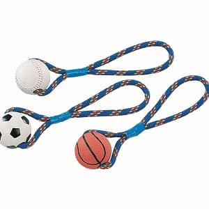 Топка с въже - 8 см.