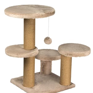 Скрачер 3 стълбa + 4 кръга + топче бежов