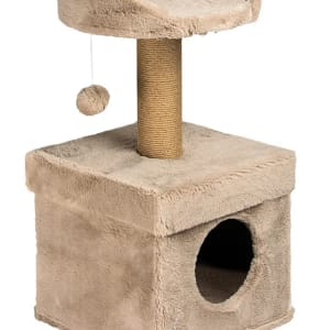 Скрачер 2 стълба + къща + кръг + топче сив