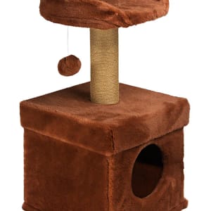 Скрачер 2 стълба + къща + кръг + топче канелен