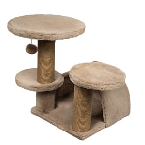 Скрачер 2 стълба + свод + хамак + 2 кръга + топче бежев