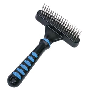 Гребло COMFORT LINE двуредово с въртящи зъбци