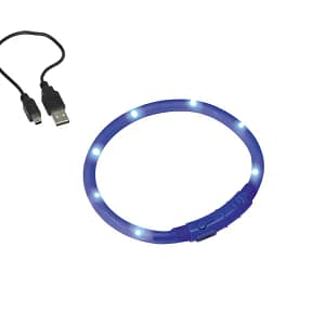 LED нашийник VISIBLE с USB размер М