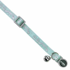 Нашийник за котка “Cat Head“ със звънче син