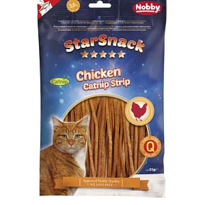 Лакомство за котка StarSnack Chicken Catnip Strip 85 g.