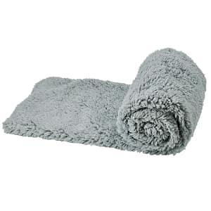 Поларено одеяло TEDDY светло сиво 100*150см