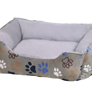 Легло квадратно "LISSI" светло сиво