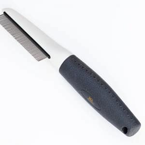 Гребен за прах и паразити с кожена дръжка 69 зъбци MY HOBBY