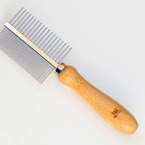 Гребен с бамбукова дръжка двустранен MY HOBBY