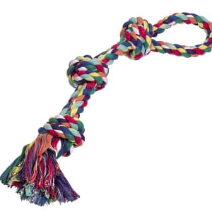 Играчка въже двойно с 3 възела