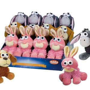 Плюшени играчки куче, магаре, заек