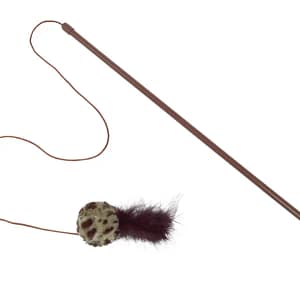 Въдица с топка с дрънкулка и перце