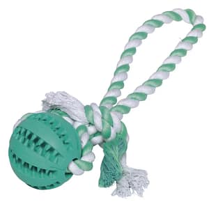 Топка с въже DENTAL LINE с аромат на мента