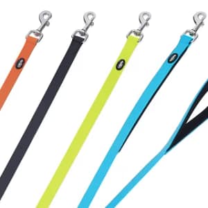 Повод COVER с PVC покритие 120 см./20 мм. жълт