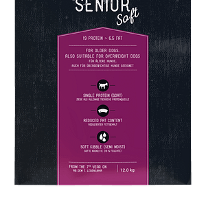 Chicopee Dog HNL Senior Soft+ мека гранула за възрастни кучета, козе и картофи, 12кг
