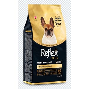Reflex Plus Breed Series French Bulldog Adult 8kg - Специална супер премиум храна за израснали кучета от поода Френски Булдог 8кг.
